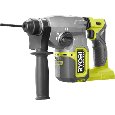 Ryobi – Marteau perforateur SDS+ 18V – Moteur Brushless – 4 modes : perceuse, visseuse, burin – Capacité perçage béton 26mm - RSDS18BL-0 (1/7)