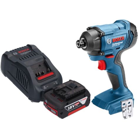 Bosch – Visseuse à chocs sans fil 18V – Couple 160Nm – 1/4' – 1 batterie 5,0Ah – Chargeur inclus – Pour applications lourdes - 18V-160 (1/5)