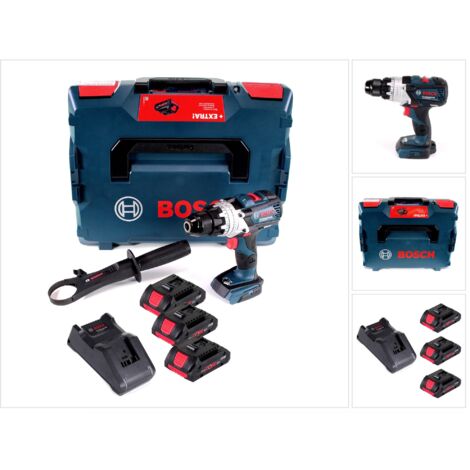 Bosch GSR 18V-110 C Perceuse-visseuse sans fil 18V 110Nm Brushless ( 0615990L4S ) + 3x Batteries ProCore 4,0Ah + Chargeur + Coffret L-Boxx (1/5)