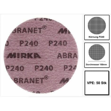 MIRKA - Protecteur de plateau 150mm par 5 - Protecteur de plateau pour  ponceuse 150mm Type de fixation: auto  - Livraison gratuite dès 120€