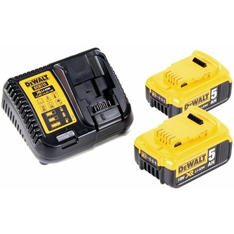 DeWalt DCG 405 P2 Meuleuse d'angle sans fil 18V 125mm Brushless + 2x  Batteries 5,0Ah + Chargeur