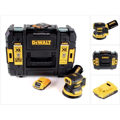 Dewalt – Ponceuse excentrique sans fil 18V 125 mm – Moteur Brushless – 8000-12000 tr/min – Amplitude 2,6 mm – Avec batterie 2,0 Ah et coffret - DCW 210 NT