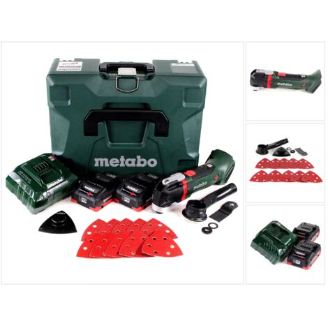 Metabo MT 18 LTX Outil multifonctions sans fil 18V (613021710) - Compatible OIS / Starlock + 2x Batteries 4,0Ah + Chargeur + Coffret de transport (1/5)