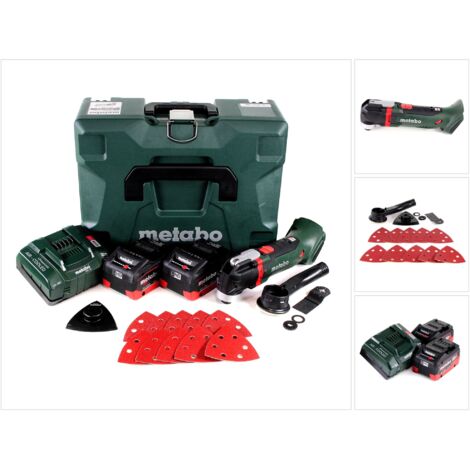 Metabo MT 18 LTX Outil multifonctions sans fil 18V ( 613021840 ) Compatible OIS/Starlock + 2x batterie 5,5Ah + chargeur + coffret (1/5)