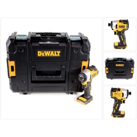 Dewalt – Visseuse à chocs sans fil 18V – Moteur Brushless – Couple max 190Nm – Coffret de transport T-STAK – Pour travaux intensifs