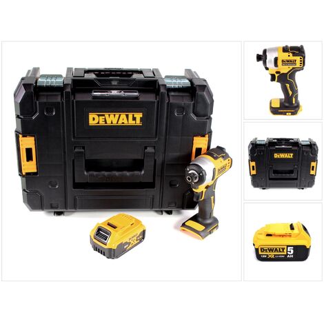 Dewalt – Visseuse à chocs sans fil 18V – Moteur Brushless – Couple 190Nm – 1 batterie 5,0Ah – Coffret de transport T-STAK - DCF 809 NT (1/5)