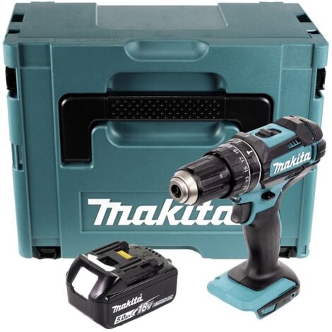 Perceuse visseuse sans-fil Makita DDF482RTJ - 18V Li-ion - 2 batteries 5,0  ah - MAKPAC - 62 Nm