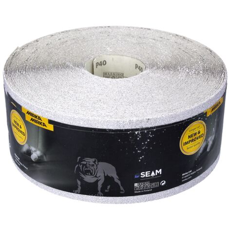 Mirka BASECUT Rouleau de papier abrasif 115 mm x 50 m, P40, Papier abrasif universel ( 2251100140N )