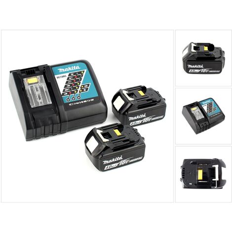 Makita 197490-7 Kit de source d'énergie Li 18V 2 X 4Ah + DC18RC Chargeur (1/5)