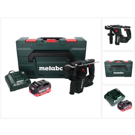 Metabo BH 18 LTX BL 16 Perceuse à percussion sans fil 18 V 1,3 J SDS-plus Brushless + 1x Batterie 8,0 Ah + Chargeur + Coffret MetaBOX (1/5)