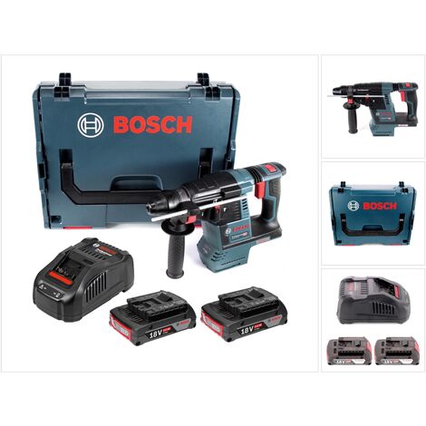 Bosch GBH 18V-26 Marteau perforateur sans fil 18V 2,6J brushless SDS plus + 2x batterie 2,0Ah + chargeur + L-Boxx (1/5)