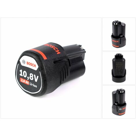 Bosch Professional – Batterie rechargeable Li-Ion 10,8 V 2,0 Ah – 2000 mAh – Poids léger 175 g – Compatible tous outils Bosch 10,8 V - 2607336879 (1/5)