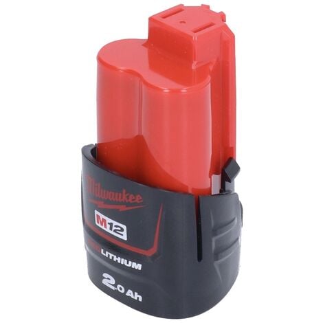 Milwaukee M12 B2 12 V Batterie - 2,0 Ah / 2000 mAh Li-Ion - 1 pièce