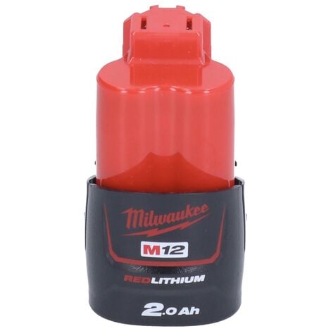 Milwaukee M12 B2 12 V Batterie - 2,0 Ah / 2000 mAh Li-Ion - 1 pièce
