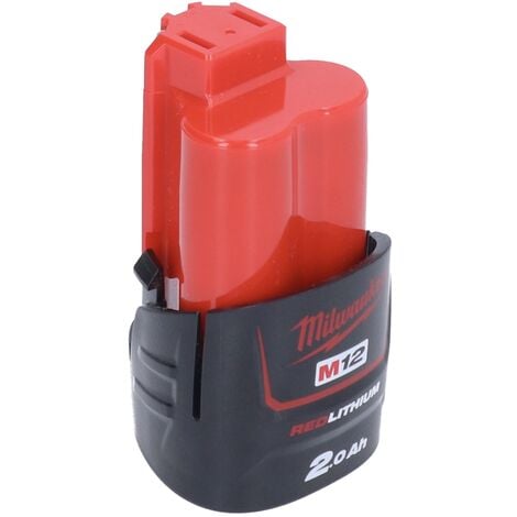 Milwaukee M12 B2 12 V Batterie - 2,0 Ah / 2000 mAh Li-Ion - 1 pièce