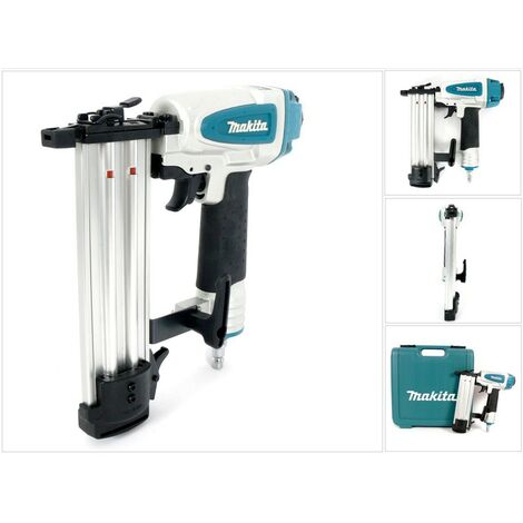 Makita – Cloueur pneumatique 15-50 mm – Profondeur de frappe réglable – Pour clous à tête renversée 18 GA – Coffret de transport inclus