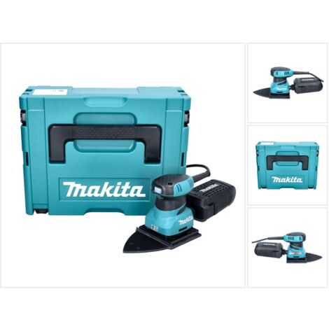 Makita – Ponceuse vibrante à poing 200 W BO4565J – Plateau triangulaire pour zones difficiles – Moteur performant – Coffret MAKPAC inclus