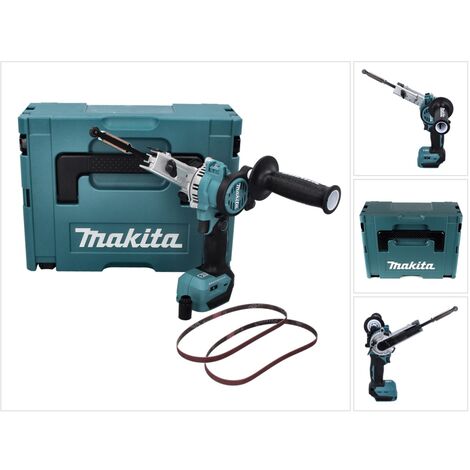 Makita – Lime à bande sans fil 18V – Moteur Brushless – Vitesse 600-1700 m/min – Dimensions bande 9 x 533 mm – Pour espaces confinés - DBS 180 ZJ