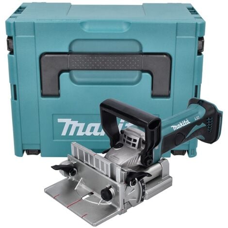 Makita DPJ 180 ZJ Machine à rainurer sans fil 18 V 100 mm + Makpac - sans batterie, sans chargeur