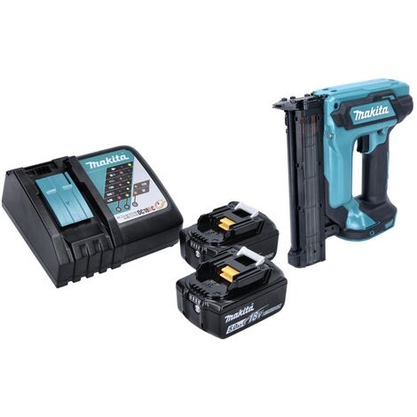 Makita DFN 350 RT Cloueur sans fil 15 - 35mm 18V + 2x Batteries 5,0 Ah + Chargeur
