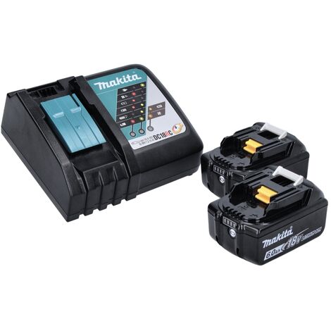 Makita DFN 350 RG cloueur sans fil 15 - 35mm 18V + 2x Batteries 6,0 Ah + Chargeur