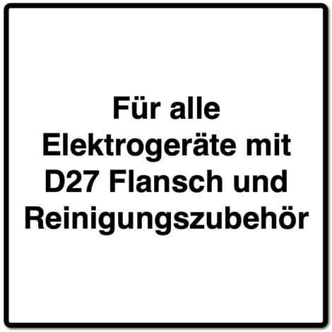 Festool D 27 DM-AS/CT Manchon de raccordement 27 mm antistatique ( 202346 ) pour tous les outils électroportatifs avec bride D27 et accessoires de nettoyage