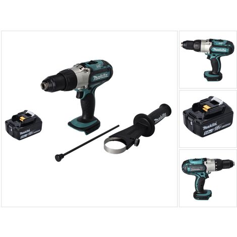 Makita DHP451T1 Perceuse-visseuse à percussion sans fil 80Nm 18V + 1x Batterie 5,0 Ah - sans chargeur (1/5)