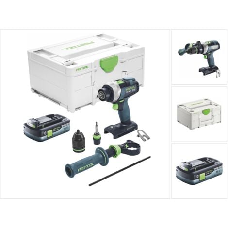 Festool TDC 18/4 I-Basic Perceuse-visseuse sans fil 18 V 75 Nm Brushless + 1x batterie 4,0 Ah + Systainer - sans chargeur