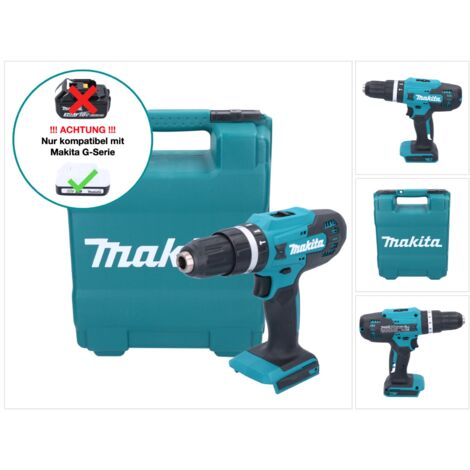 Makita HP488D006 Trapano Avvitatore A Percussione 18V - Con 2 Batterie 2.0Ah, Valigetta, Coppia 42Nm - Foto 9