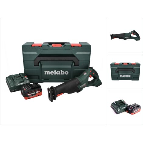 Scie Sabre Sans Fil METABO 12V SSE 12 BL - Légère Et Puissante, Sans Batterie/Chargeur | Lame Rotative 180°, Variospeed, LED