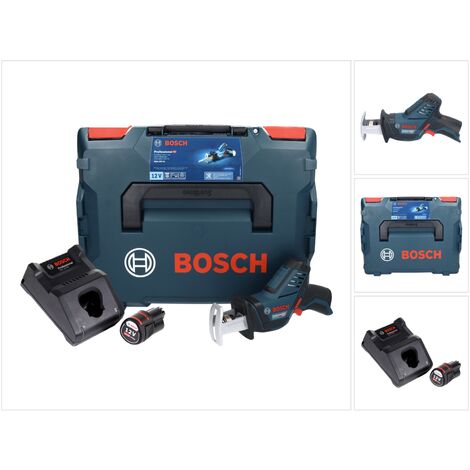 Bosch GSA 12V-14 Li-Ion Professional Scie sabre sans fil avec boîtier L-Boxx + 1x Batterie GBA 12 V 3,0 Ah + Chargeur GAL 1230 (1/5)