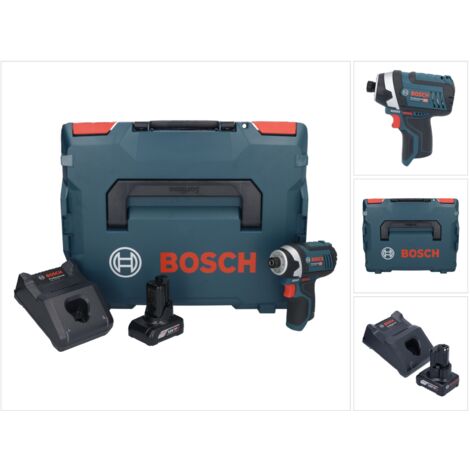 Bosch GDR 12V-105 Professional Visseuse à chocs sans fil avec boîtier L-Boxx + 1x Batterie GBA 12 V 6,0 Ah + 1x Chargeur GAL 1230 (1/5)