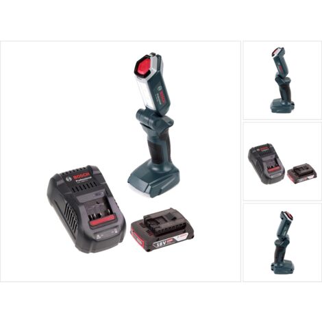 Bosch GLI 18V-300 Lampe LED sans fil 18V 300lm + 1x 2,0 Ah batterie + chargeur (1/5)