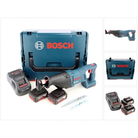Bosch GSA 18 V-LI Professional 18 V Scie sabre sans fil avec boîtier L-Boxx + 2x Batteries GBA 5,0 Ah Li-lon + Chargeur (1/5)