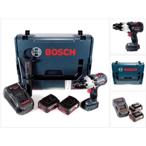 Bosch GSB 18V-85 C Perceuse-visseuse à percussion sans fil 18V 85Nm 1/2" Brushless + 2x batterie 5,0Ah + chargeur + L-Boxx ( 06019G0300 ) (1/5)