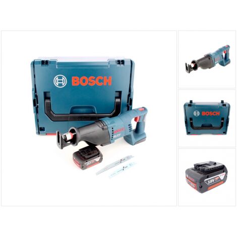 Bosch GSA 18 V-LI Professional 18 V Scie sabre sans fil avec boîtier L-Boxx + 1x Batterie GBA 5,0 Ah Li-lon - sans Chargeur (1/5)