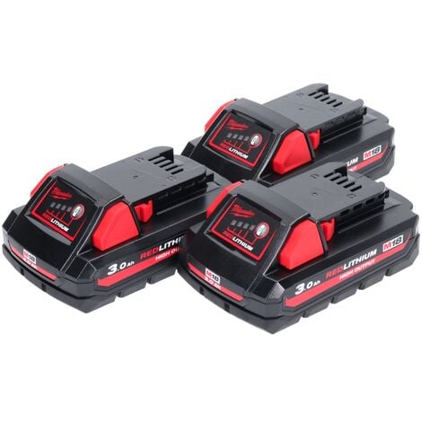 Milwaukee M18 HB3 High Output Batterie Li-Ion 18 V 3,0 Ah / 3000 mAh  (4932471069)