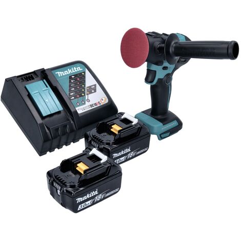 Polisseuse Voiture à Batterie 21V Compatible Makita - Kit Avec 2 Batteries - Vitesse Variable 8 Niveaux - Neuf