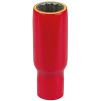 Douille 3/8" avec revêtement isolant, longue, 13 mm