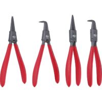 Kstools – Jeu de pinces de sécurité coudées 90° – Acier chrome vanadium extra-fin – Pour circlips intérieurs et extérieurs – Set de 4 pcs