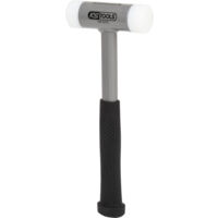 KS Tools - Maillet à embouts plastiques anti rebonds, manche acier, L, 295 mm, Ø 35 mm - 140.5272