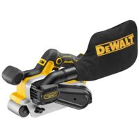 Dewalt – Ponceuse à bande 18V sans batterie – Moteur sans balais – Vitesse variable 198-320 m/min – Largeur bande 75mm – Pour bois dur