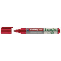 Marqueur tableau blanc 28 EcoLine ligne rouge W.1,5-3mm pointe ronde EDDING (Par 10)