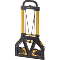 Stanley – Diable pliable 70 kg – Acier – 2 roues – Dimensions déplié 40 x 41 x 102 cm – Pour chantiers humides et espaces confinés