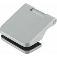 DORMA-GLAS Paumelle pour porte en verre OFFICE Junior métal léger argent anodisé 2 pièces ( 3000254487 )