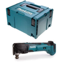 Makita – Découpeur-ponceur multifonctions sans fil 18V – Oscillation 6000-20000 orb/min – Boîtier Makpac – Pour ponçage et découpe précise