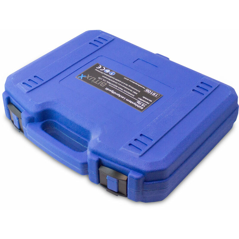 BITUXX Kühlsystem-Druckprüfgerät 18-teilig – 0–2,5 Bar, Für Alle Gängigen PKW – Inkl. 15 Adapter, Pumpe, Manometer, Temperaturfühler – Koffer BITUXX Kühlsystem-Druckprüfgerät 18-teilig – 0–2,5 Bar, Für Alle Gängigen PKW – Inkl. 15 Adapter, Pumpe, Manometer, Temperaturfühler – Koffer