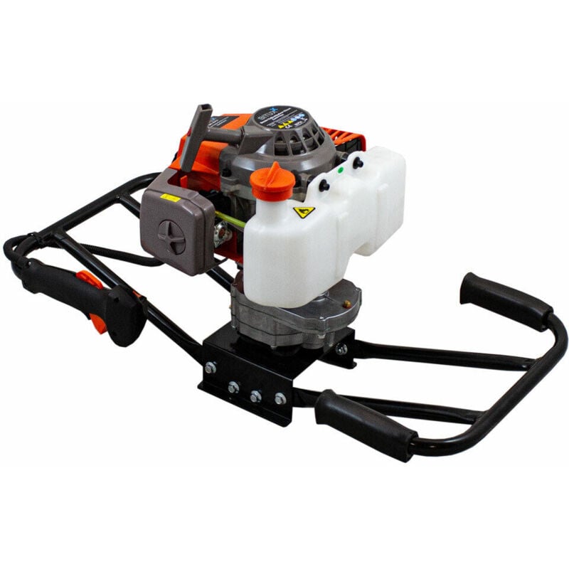 2 Personen Benzin Motor Erdlochbohrer Pfahlbohrer Erdbohrer 3,8PS Set 4 