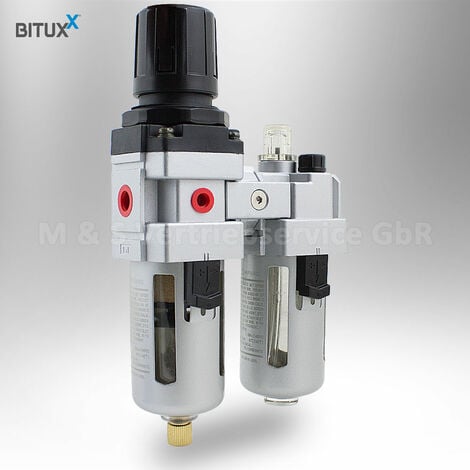 Druckluft Wartungseinheit-Druckminderer Wasserabscheider Öler Kompressor 1/4" 