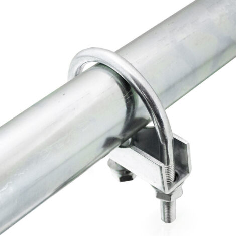 2x Hochlast Profi Rohrschelle•3/8" 6"/Anschl.3/8"+1/2"+3/4"•verstärkt/verzinkt